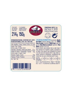 ORTIZ White Tuna In Water 214g  - Image 2