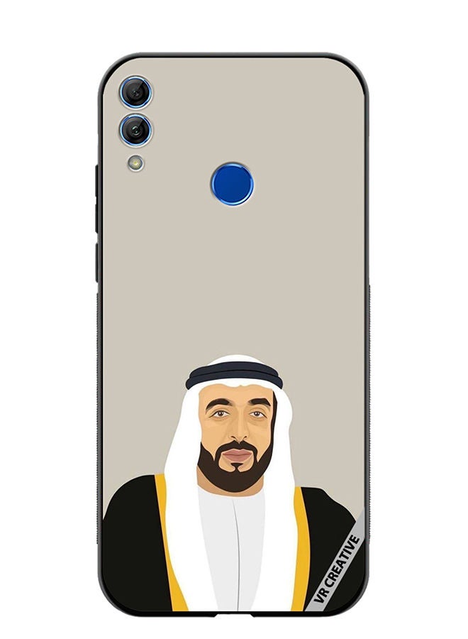 Protective Case Cover For Honor 10 Lite Sheikh Khalifa Bin Zayed Bin Sultan Al Nahyan Design Multicolour