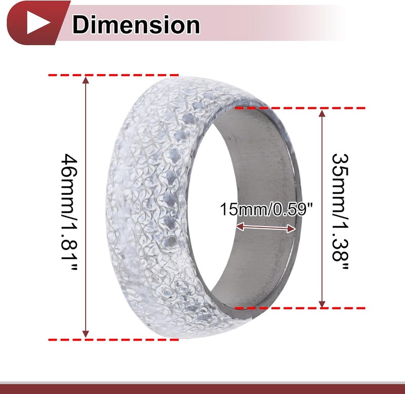 REPAIROCK ID 35mm Exhaust Manifold Gasket Prevent Leak Noise Exhaust Donut Gasket Muffler Ring Exhaust Flange Gasket for Car SUV Truck RV Graphite - Image 4