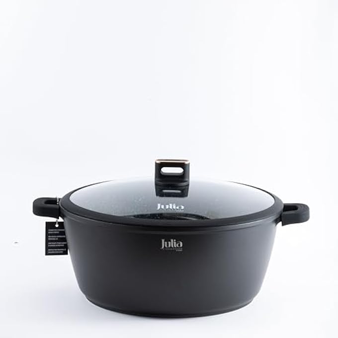 Julia ElitePro Plus Casserole With Lid 36 Cm Diameter Black - Image 2