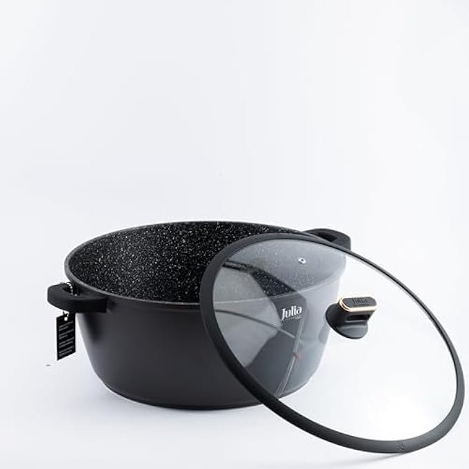 Julia ElitePro Plus Casserole With Lid 36 Cm Diameter Black - Image 3