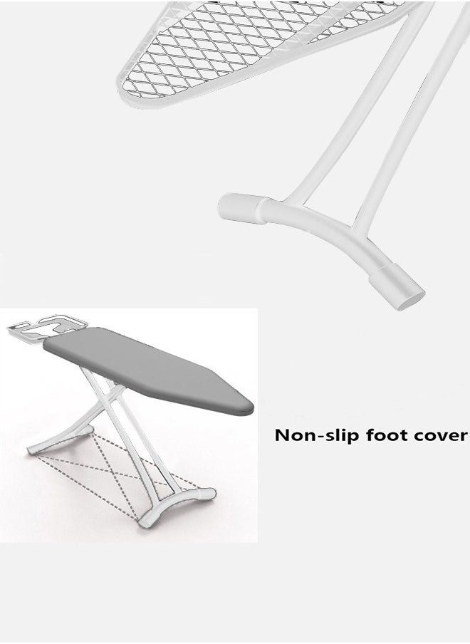 DMG TECH Ironing Board Heat Resistant Cover Ironing Board Non-Slip Folding Adjustable Height (31 * 86 * 110CM) Gray，White  - Image 2