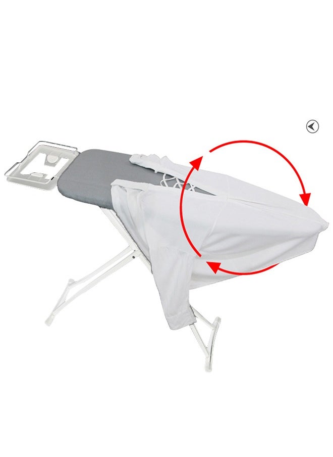 DMG TECH Ironing Board Heat Resistant Cover Ironing Board Non-Slip Folding Adjustable Height (31 * 86 * 110CM) Gray，White  - Image 3