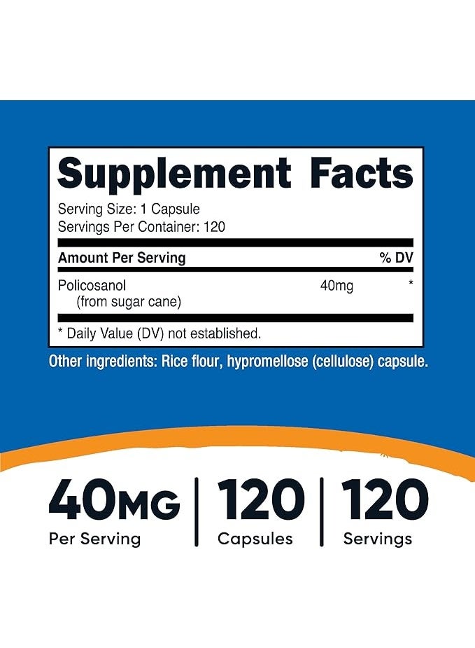 نوتريكوست، بوليكوسانول، 40 ملغ، 120 كبسولة - Image 4