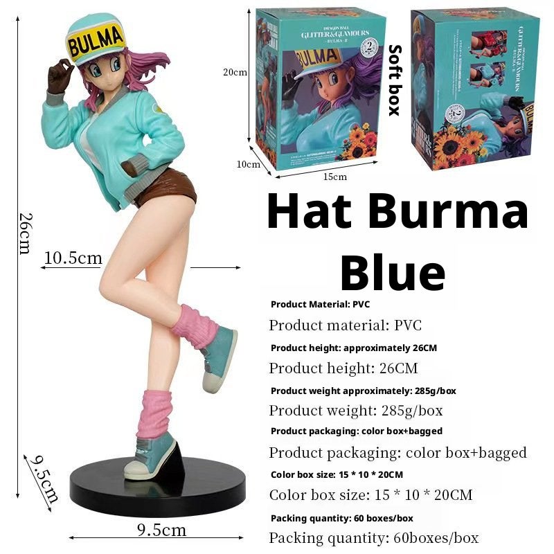 Dragon Ball Bulma Figure Shining Charm PVC Model 26cm - Image 4