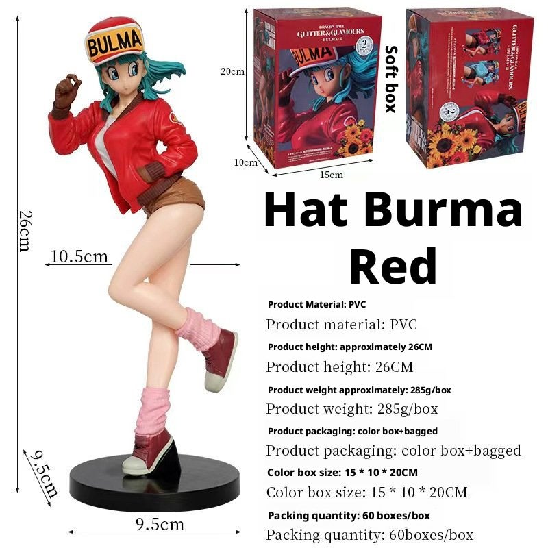 Dragon Ball Bulma Figure Shining Charm PVC Model 26cm - Image 3
