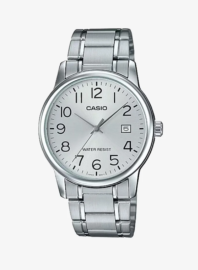 Casio Men's Stainless Steel Analog Watch MTP-V002D-7BUDF - 37 mm