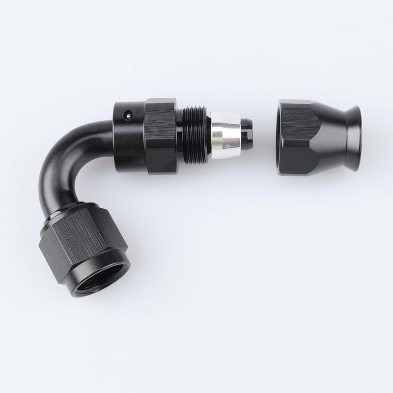 AC PERFORMANCE موصل خرطوم PTFE بزاوية 120 درجة -6 AN من الألمنيوم المصنوع بتقنية البيلت من AC PERFORMANCE - Image 4
