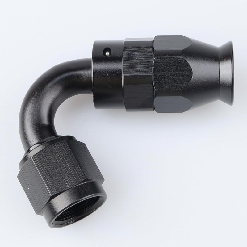 AC PERFORMANCE موصل خرطوم PTFE بزاوية 120 درجة -6 AN من الألمنيوم المصنوع بتقنية البيلت من AC PERFORMANCE - Image 3