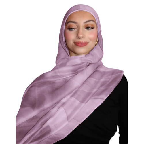 ZGMYC Women's Watercolor Floral Print Hijab Scarf Soft Modal Cotton Muslim Head Wraps Shawls Fahion Islamic Instant Hijab - Image 1