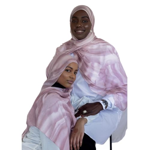 ZGMYC Women's Watercolor Floral Print Hijab Scarf Soft Modal Cotton Muslim Head Wraps Shawls Fahion Islamic Instant Hijab - Image 3