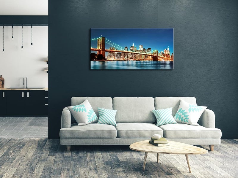 Pyradecor Large Modern New York Cityscape Canvas Wall Art - Image 5