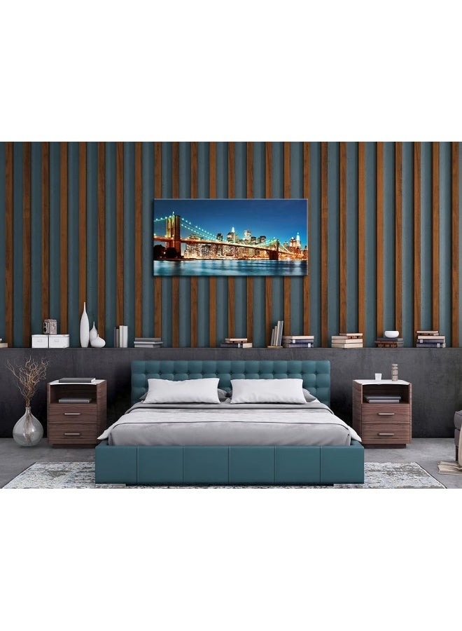 Pyradecor Large Modern New York Cityscape Canvas Wall Art - Image 4