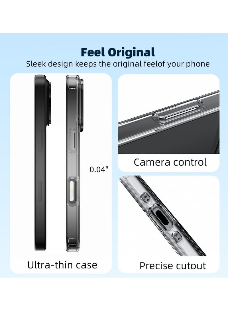 iPhone 17 Pro Max Magnetic Clear Case | Anti-Yellowing & Scratch-Resistant | Shockproof with Air Guard Corners | Strong MagSafe Compatible Case - Image 2