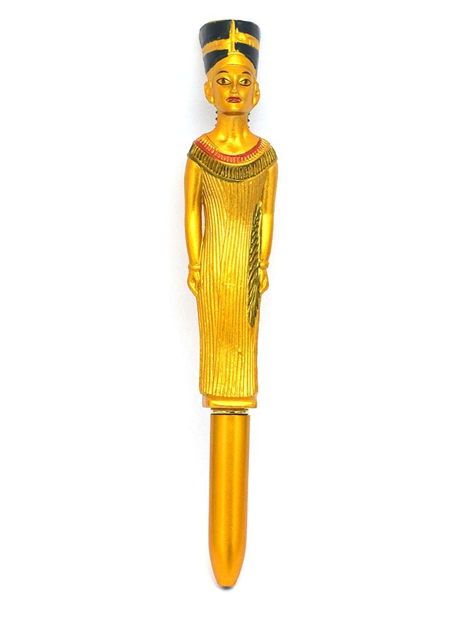 immatgar immatgar pharaonic Decorative Egyptian Pen ancient Egyptian souvenirs gifts from Egypt Collectible Pharaohs (Golden - Nefertiti - one size)  - Image 2