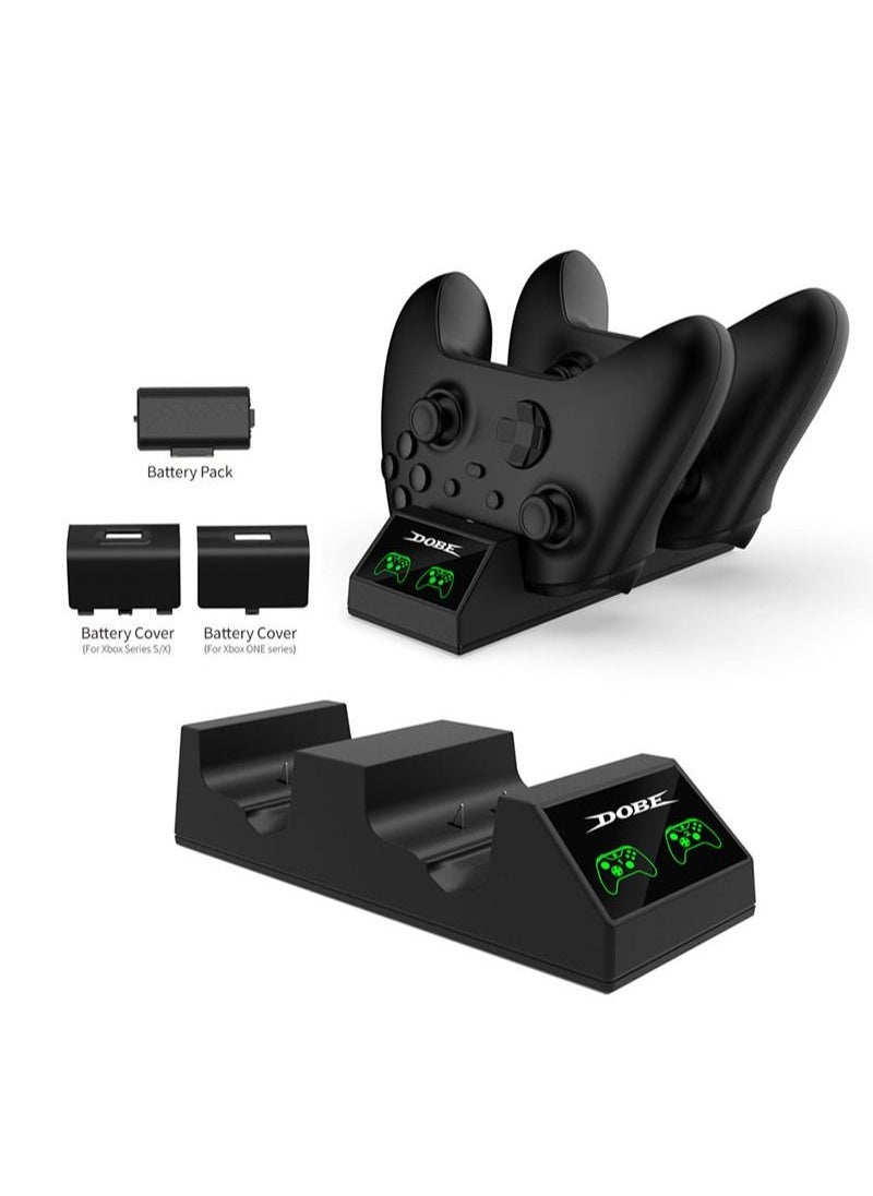 Xbox One S/X and Xbox Series X Controller/Elite Controller Charging Dock with A Set of Battery Packs