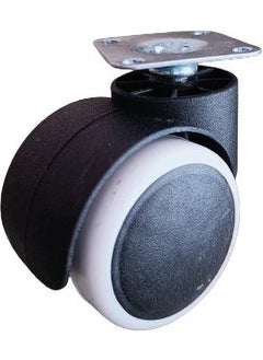 GROWVIBE CRAFT Growvibe Heavy Duty White Plate Twin Caster Wheels Tyres Suitable for All Office Chairs Appliance Furniture Caster  - Image 4
