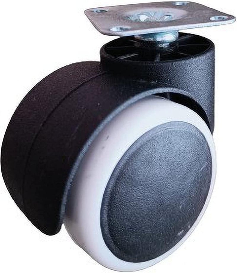 GROWVIBE CRAFT Growvibe Heavy Duty White Plate Twin Caster Wheels Tyres Suitable for All Office Chairs Appliance Furniture Caster - Image 4
