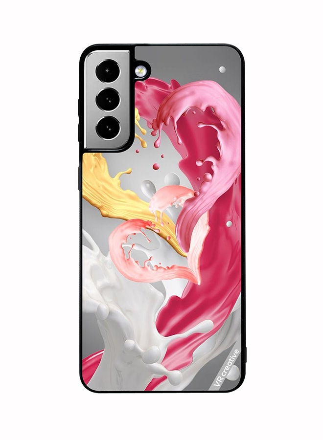 VR CREATIVE Protective Case Cover For Samsung Galaxy S21 FE 5G Couple Design Multicolour - Image 1