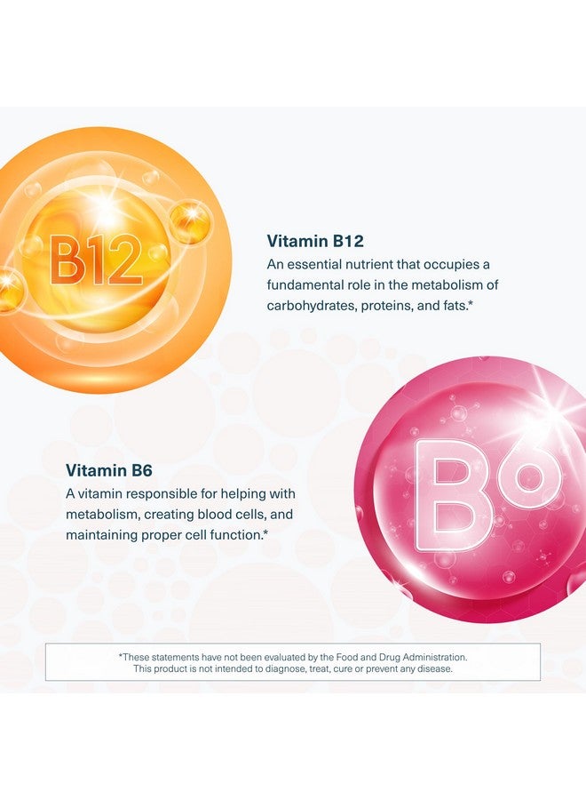 Youtheory Vitamin B12 B6, Daily Energy and Brain Support Supplement, Liquid Raspberry Flavor, 12 - 1oz Single Serving Packets - Image 5