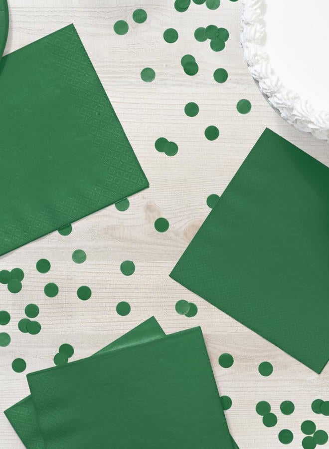 CREATIVE CONVERTING Touch of Color 2-Ply 50 Count Paper Lunch Napkins, Emerald Green - Image 4