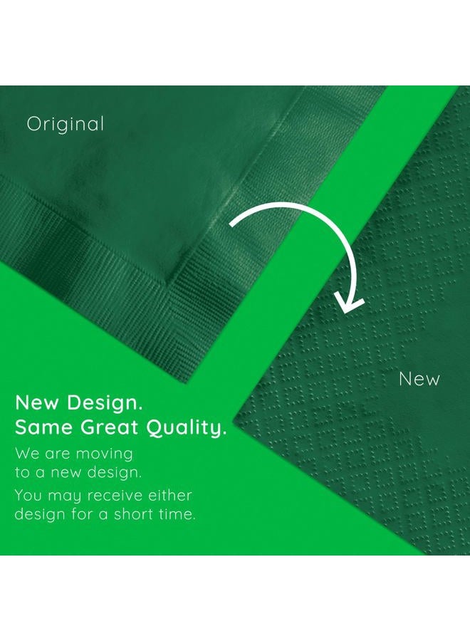 CREATIVE CONVERTING Touch of Color 2-Ply 50 Count Paper Lunch Napkins, Emerald Green - Image 5