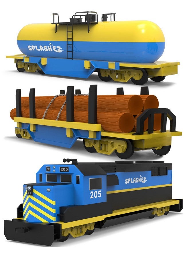 SplashEZ Train Toys for Bath | Mold Free Bath Toys for Kids & Toddlers with No Hole for Water | Train Set Ideal Size for Little Hands | Safe, Durable for Baby Tub Pool Fun for Boys Girls Ages 0 & Up - Image 1