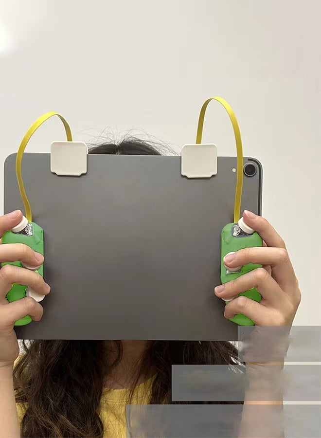 DIY magnetic game controller, gamepad for iPad tablet, 6 ons, continuous pulse firing, PUBG trigger for 7.9 inches to 13.4 inches-Green - Image 5