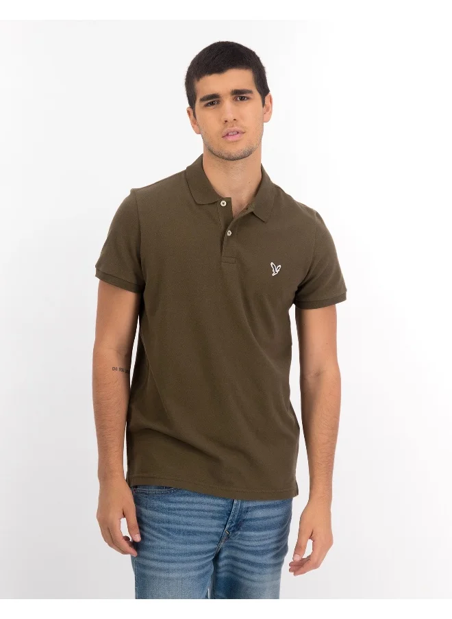 امريكان ايجل Logo Detail Short Sleeve Polo Shirt