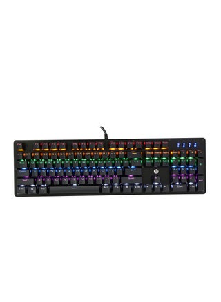 HP GK100F Mechanical Wired RGB Keyboard, Blue Switch, Adjustable 6 Keys & 104 Keys Anti-Ghosting, Suspended Key Caps, High Compatibility, Black - pzsku/Z028E7704C4C2A623A5EBZ/45/_/1736864468/4c8173ce-677e-4e90-98ca-2da52902504e