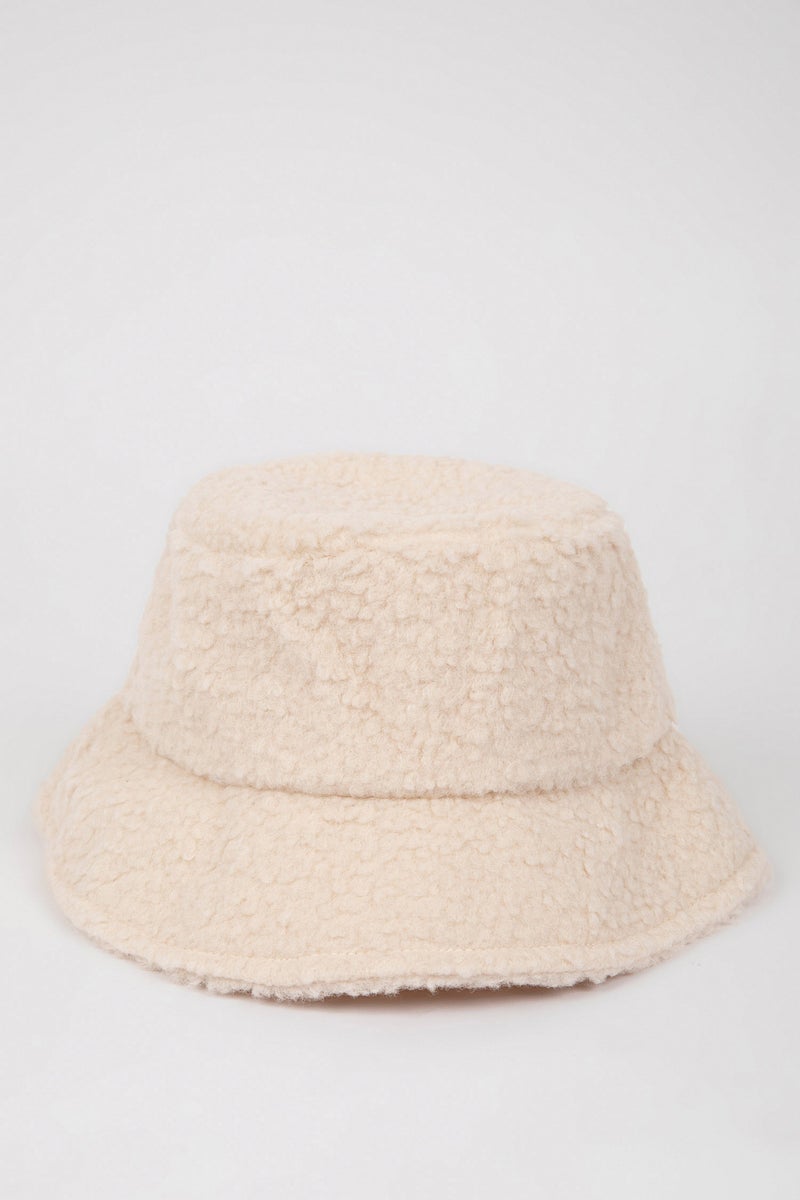 DeFacto Beige Woman Basic Cotton Bucket Hat Casual - Image 1