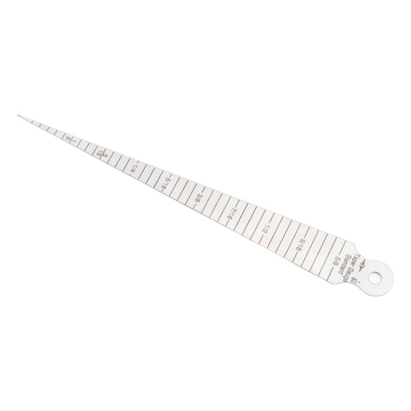 مقياس استدقاق ستانلس ستيل 1-15 ملم بمقياس فتحة إسفيني مقياس خلوص ثقب قياس متري/إمبراطوري - Image 4