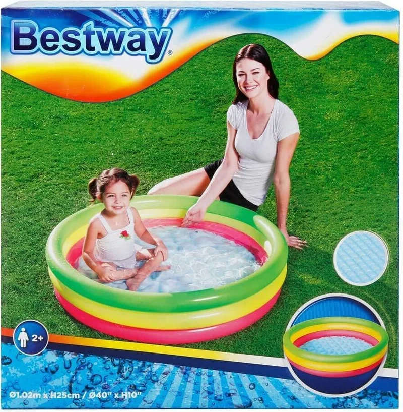 Bestway 3-Compartment Children's Pool 102X25 cm 51104