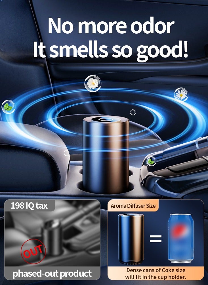 LUIENAO Car Air Freshener, Car Air Freshener Diffuser and Perfume Oil, Rechargeable Car Aroma Diffuser, Cologne - Image 4