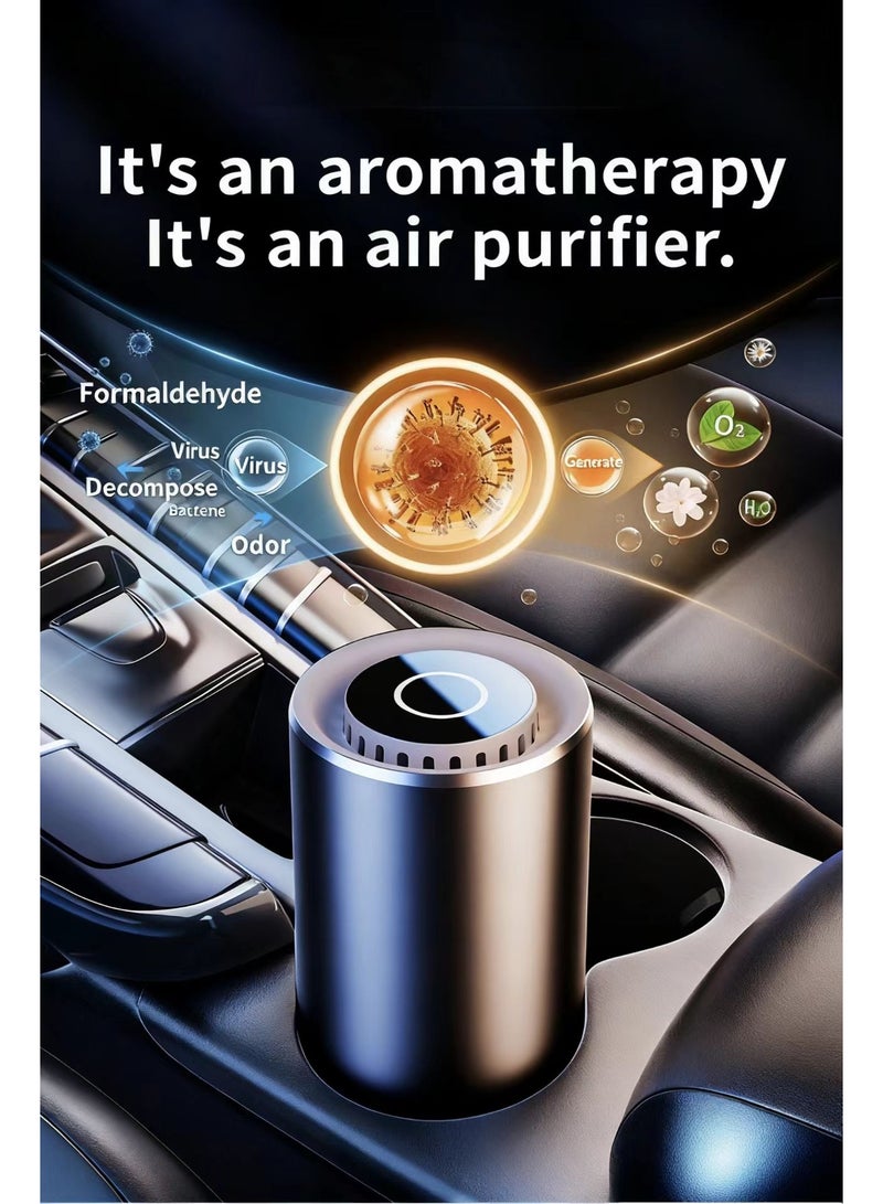 LUIENAO Car Air Freshener, Car Air Freshener Diffuser and Perfume Oil, Rechargeable Car Aroma Diffuser, Cologne - Image 1
