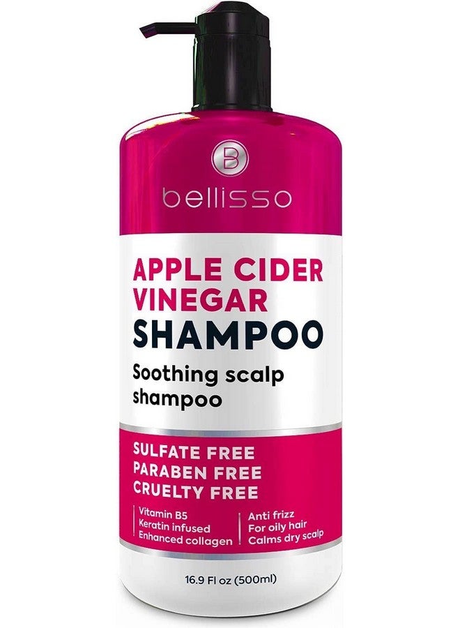 BELLISSO Apple Cider Vinegar Shampoo Sulfate Paraben And Silicon Free Anti Dandruff Product For Women And Men Deeply Moisturizing Formula Dry Scalp Treatment For Oily Hair Professional Grade Products - Image 2