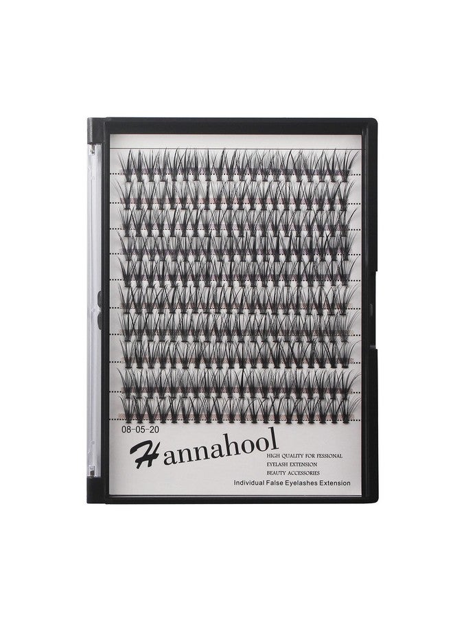 Hannahool 200Pcs 20Roots Individual False Lashes Mixed 8101214Mm/9111315Mm/10121416Mm/1618Mm/1820Mm 0.07 Thickness Natural Cluster Lashes Makeup Volume Eye Lashes Extensions (16+18Mm) - Image 4