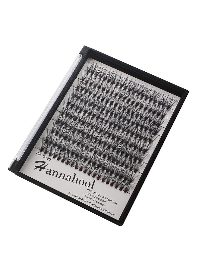 Hannahool 200Pcs 20Roots Individual False Lashes Mixed 8101214Mm/9111315Mm/10121416Mm/1618Mm/1820Mm 0.07 Thickness Natural Cluster Lashes Makeup Volume Eye Lashes Extensions (16+18Mm) - Image 2