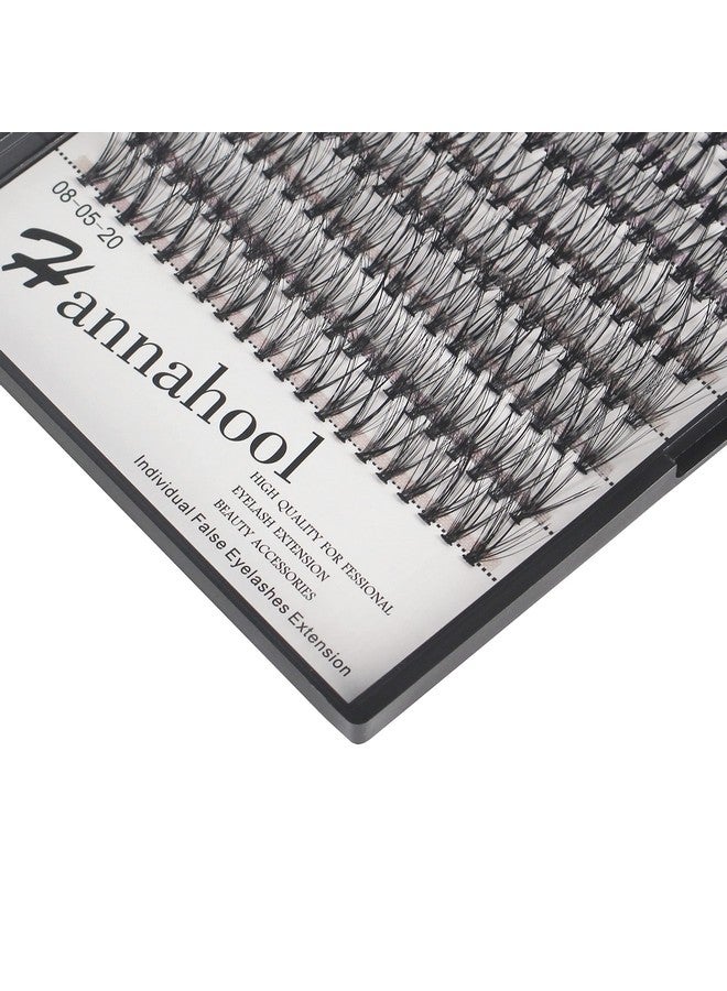 Hannahool 200Pcs 20Roots Individual False Lashes Mixed 8101214Mm/9111315Mm/10121416Mm/1618Mm/1820Mm 0.07 Thickness Natural Cluster Lashes Makeup Volume Eye Lashes Extensions (16+18Mm) - Image 3