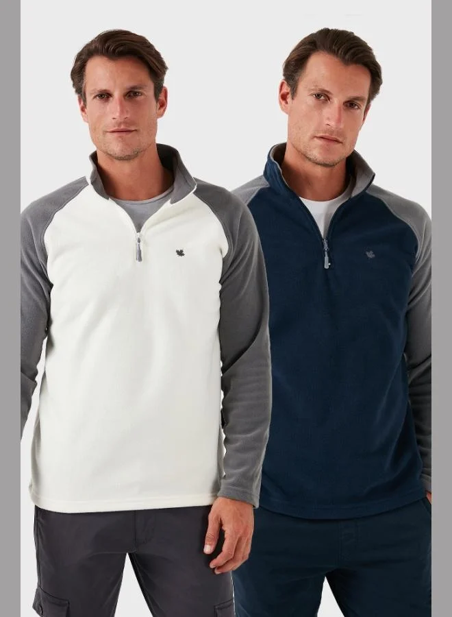 Buratti Slim Fit Half Zipper Winter Raised 2-Pack Polar Men's POLAR 5906055S2