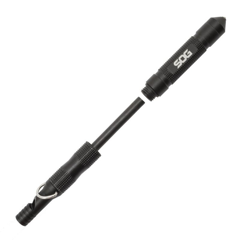 SOG SOG Flint 4.3" Survival & Defense Portable Compact Tool for Outdoors and Emergencies | Includes Glass Breaker and Whistle  - Image 4