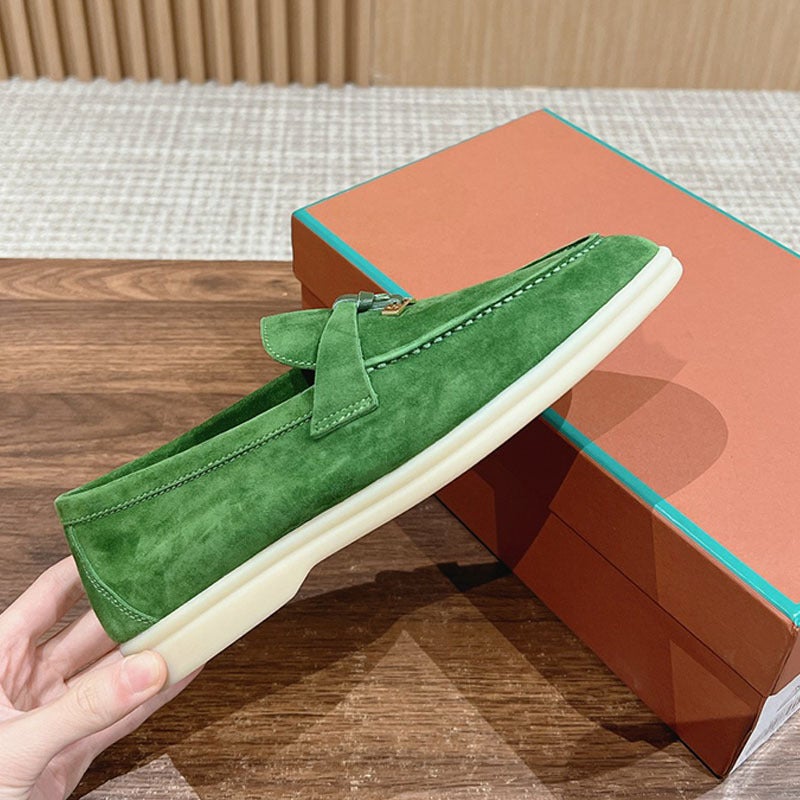 New British Style Soft-Soled Comfortable Loafers Single-Layer Shoes Slip-On Flat Tassel Women'S Shoes Leather Shoes For Men - Image 1