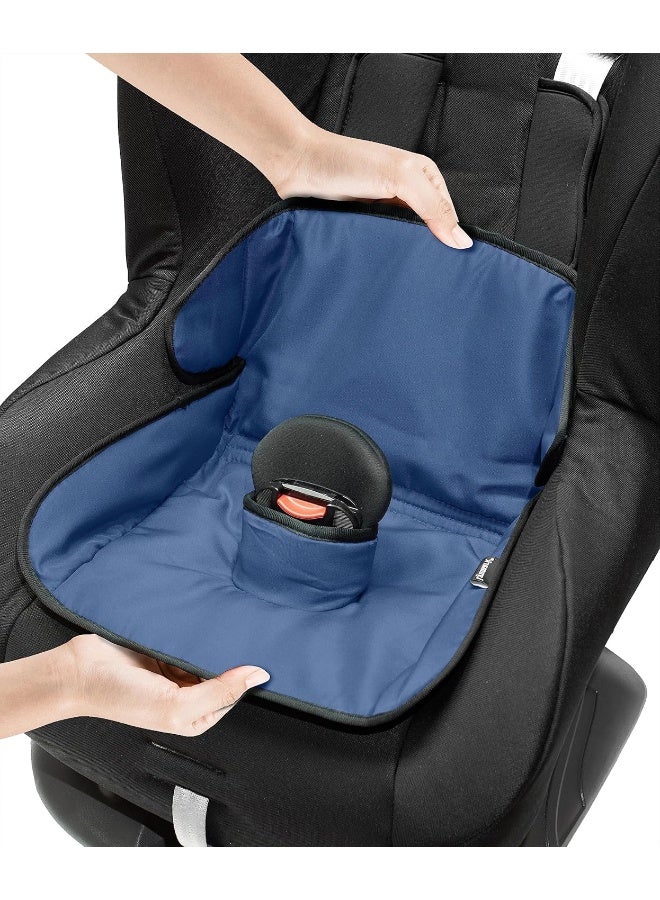 Lynmark Piddle Pads Car Seat Potty Training Cover - Waterproof Soft Toddler and Baby Car Seat Protector Mat - Travel-Friendly Universal Machine Washable Liner for Spills, Nappy Leaks, Accidents - Navy - Image 1