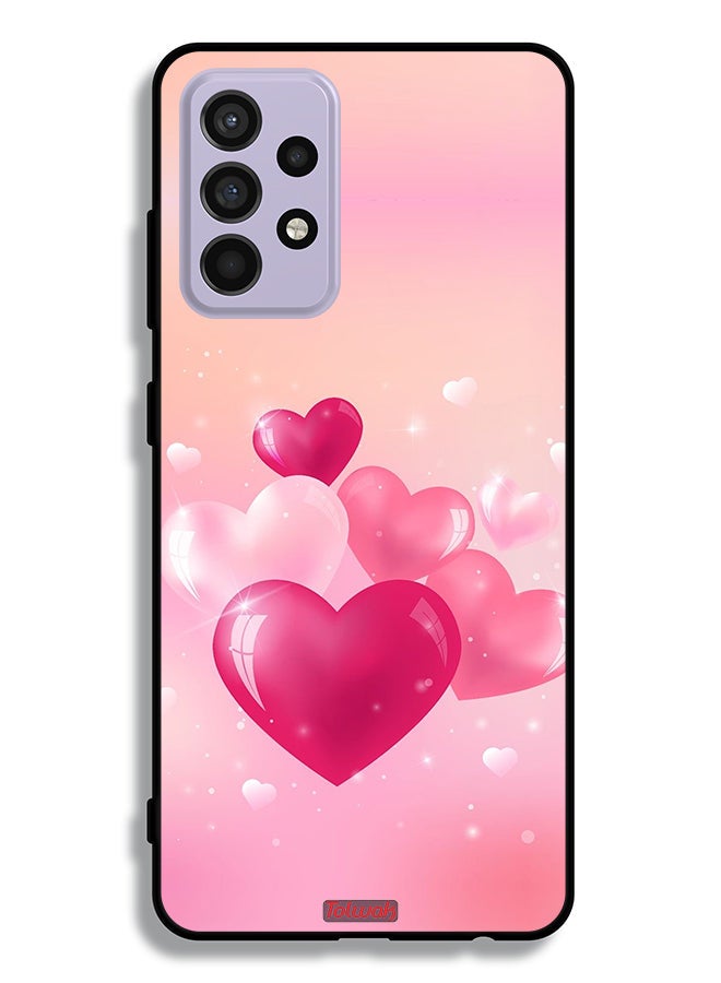 Tolwak Samsung Galaxy A52s 5G Protective Case Cover Beautiful Hearts Art - Image 1