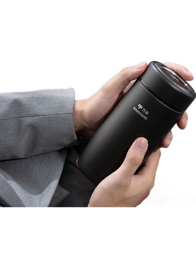 Wanxiang Goose Egg-Shaped Insulated Mug, F91 Gun Gray, 316 Stainless Steel, Large Capacity 460Ml, Business Tea Infuser, Office Water Cup - Image 3