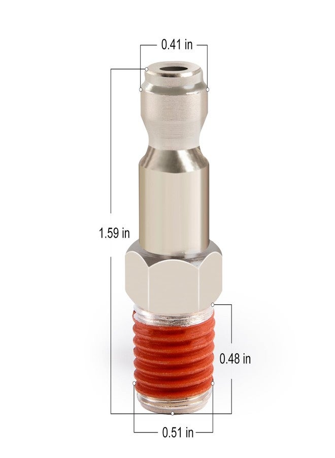 ChillWaves Automotive T-Style Air Plug, 1/4" NPT Male Pneumatic Plugs, Air Compressor Accessories Fittings(20-PACK) - Image 2