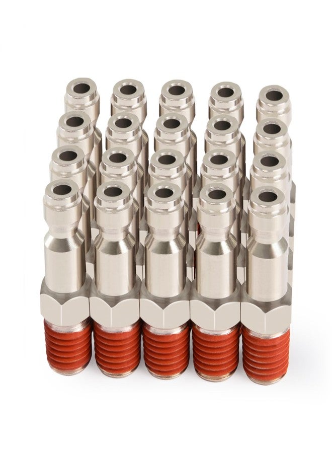 ChillWaves Automotive T-Style Air Plug, 1/4" NPT Male Pneumatic Plugs, Air Compressor Accessories Fittings(20-PACK) - Image 1
