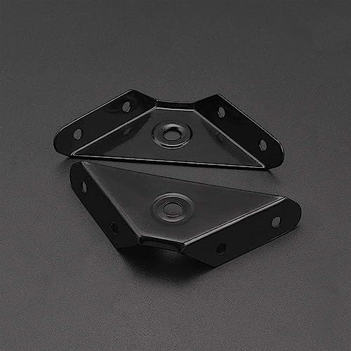 HOWDIA 12 Pcs Steel Corner Braces Joint Trapeziform Angle Code Brackets | 4.1" Black Corner Brace Support for Furniture | Cold Rolled Steel Construction, Triangle Design for Enhanced Stability - Image 3