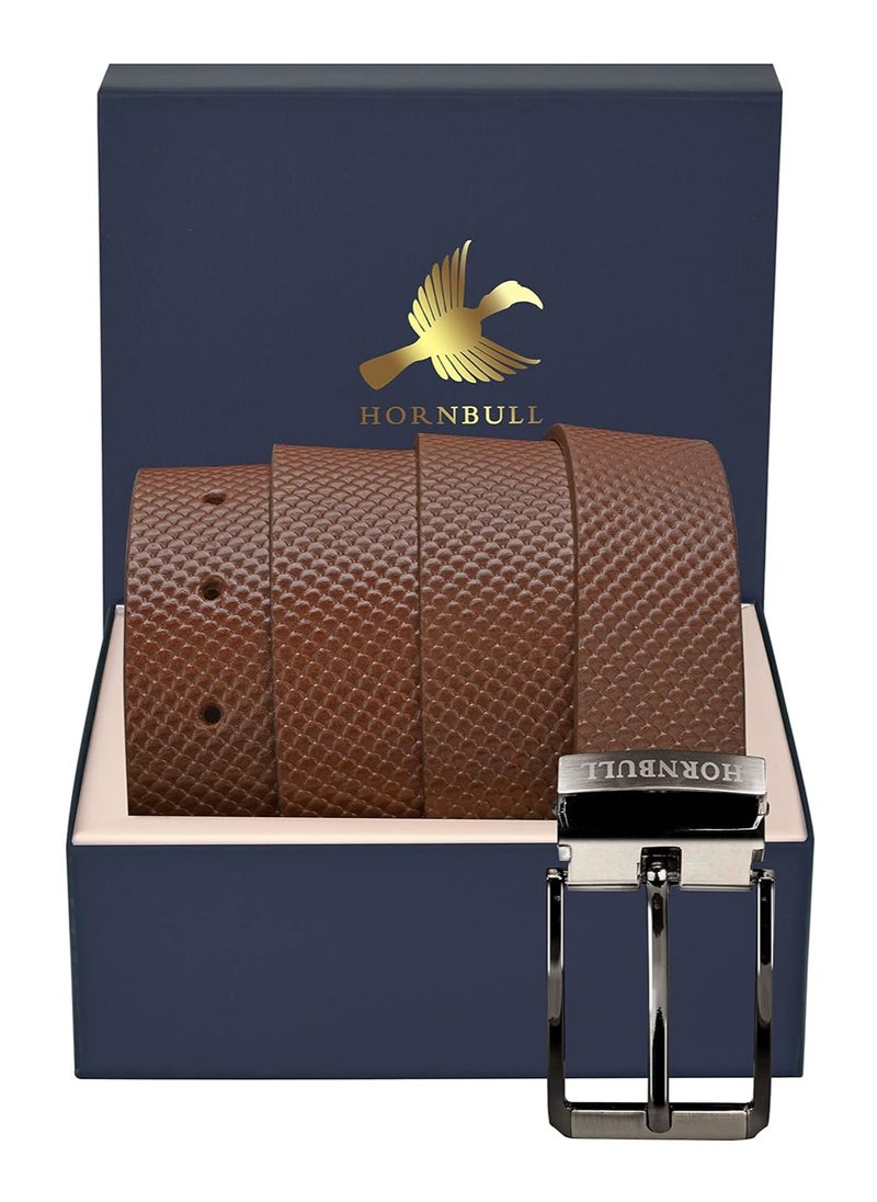 HORNBULL - Robert Men’s Leather Belt | Leather Belt for Men |Top Grain Formal Men’s Leather Belt - Image 1