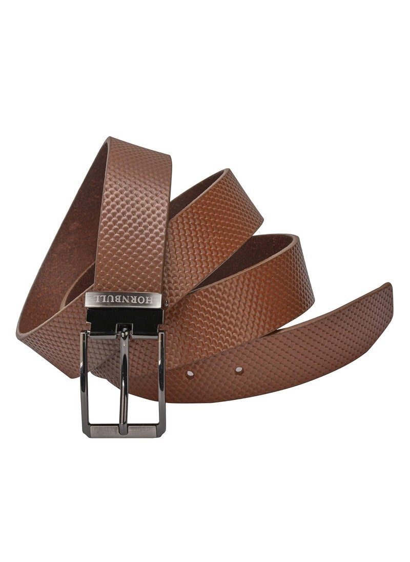 HORNBULL - Robert Men’s Leather Belt | Leather Belt for Men |Top Grain Formal Men’s Leather Belt - Image 1